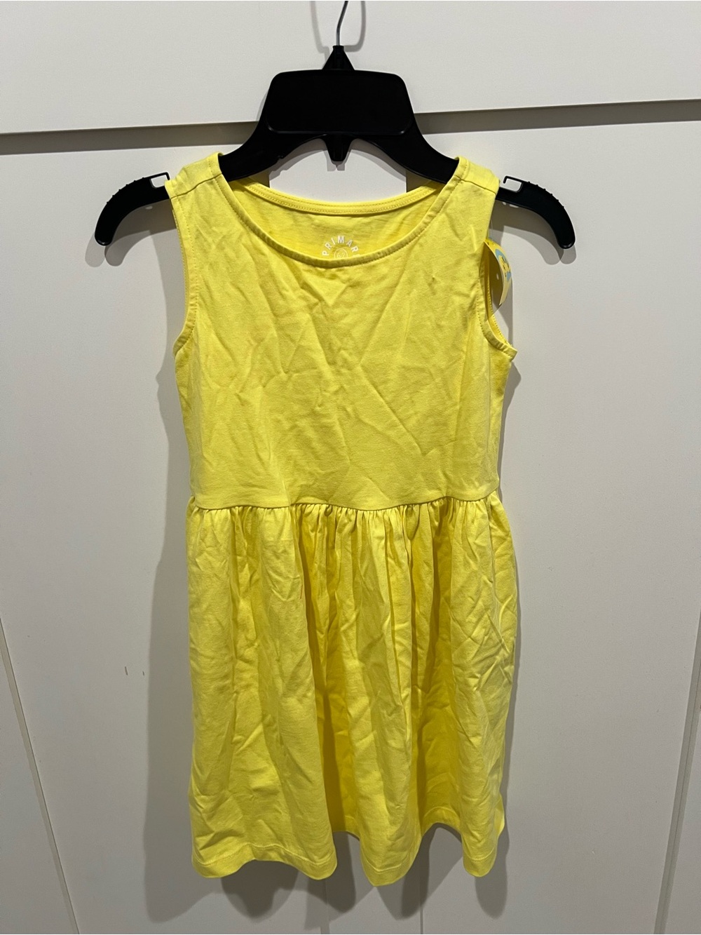 Girls' Bright Yellow Sleeveless Recess Dress